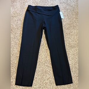 DKNY Women’s Pants Ankle Slim Leg Black Size 10 NWT